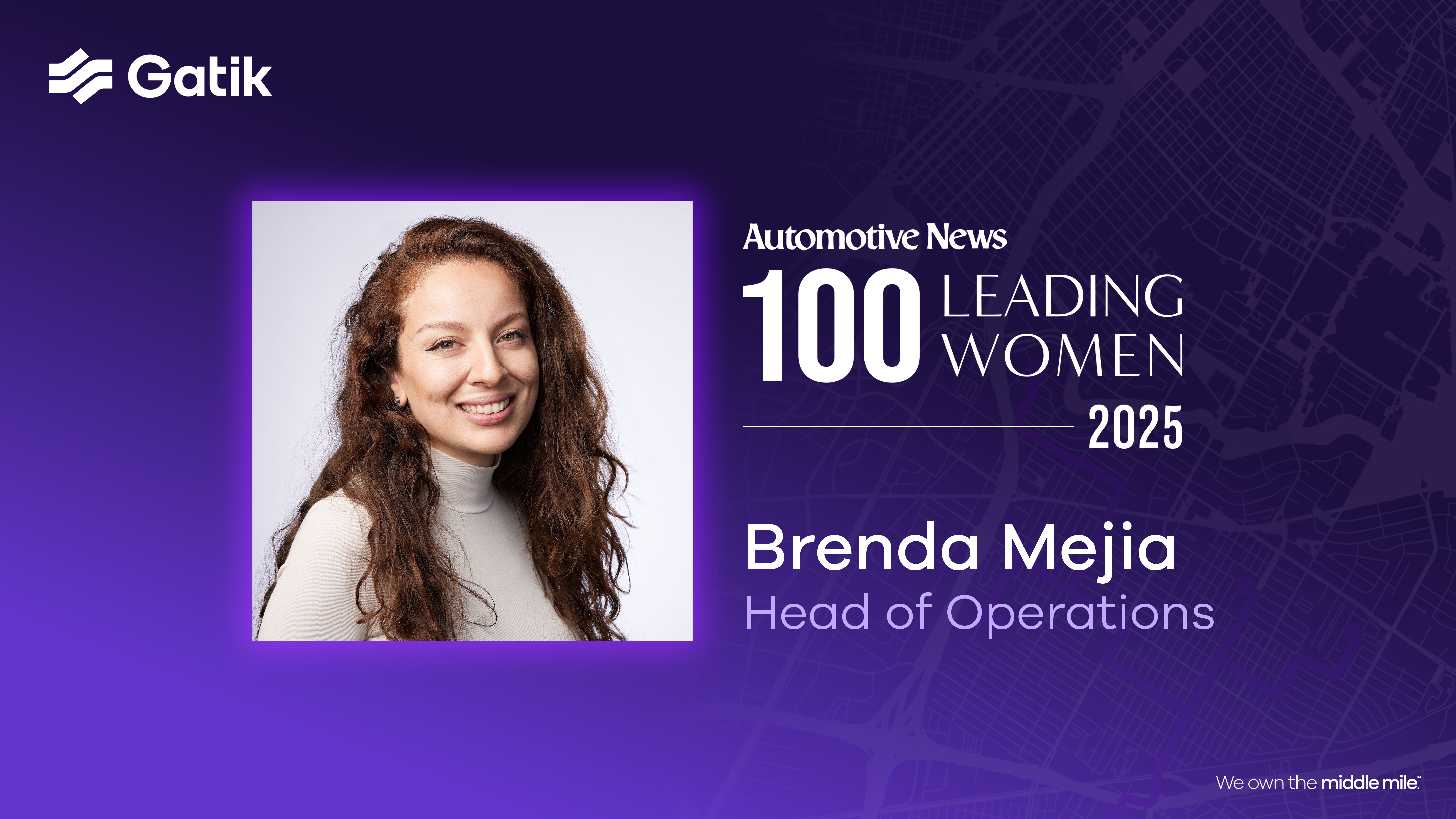 Gatik’s Brenda Mejia Honored Among 100 Leading Women in the North American Auto Industry